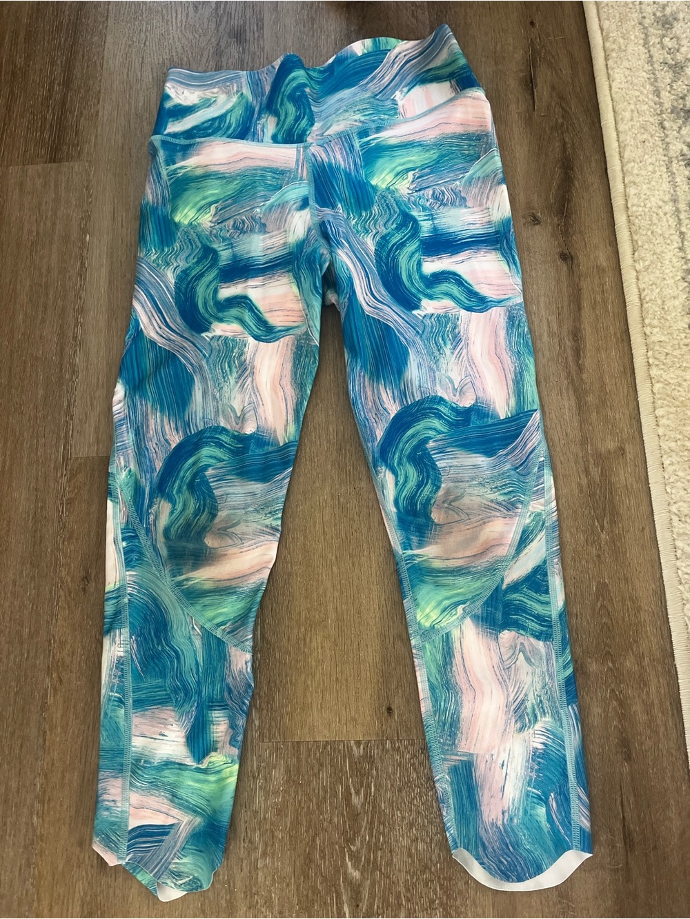all in motion Blue, Pink & Green Abstract leggings